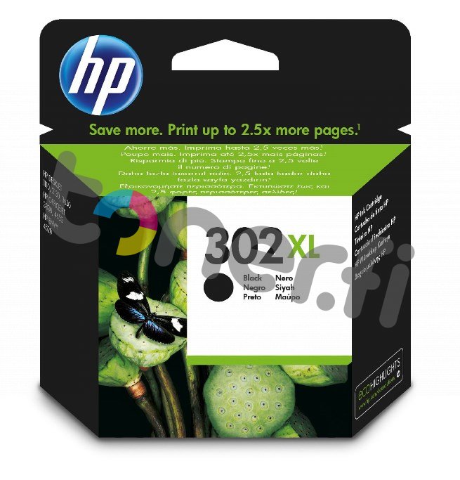 HP 302XL Musta Muste N:o F6U68AE