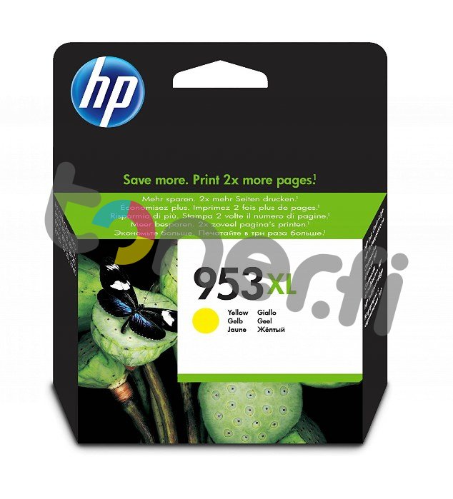 HP 953XL Keltainen Muste N:o F6U18AE