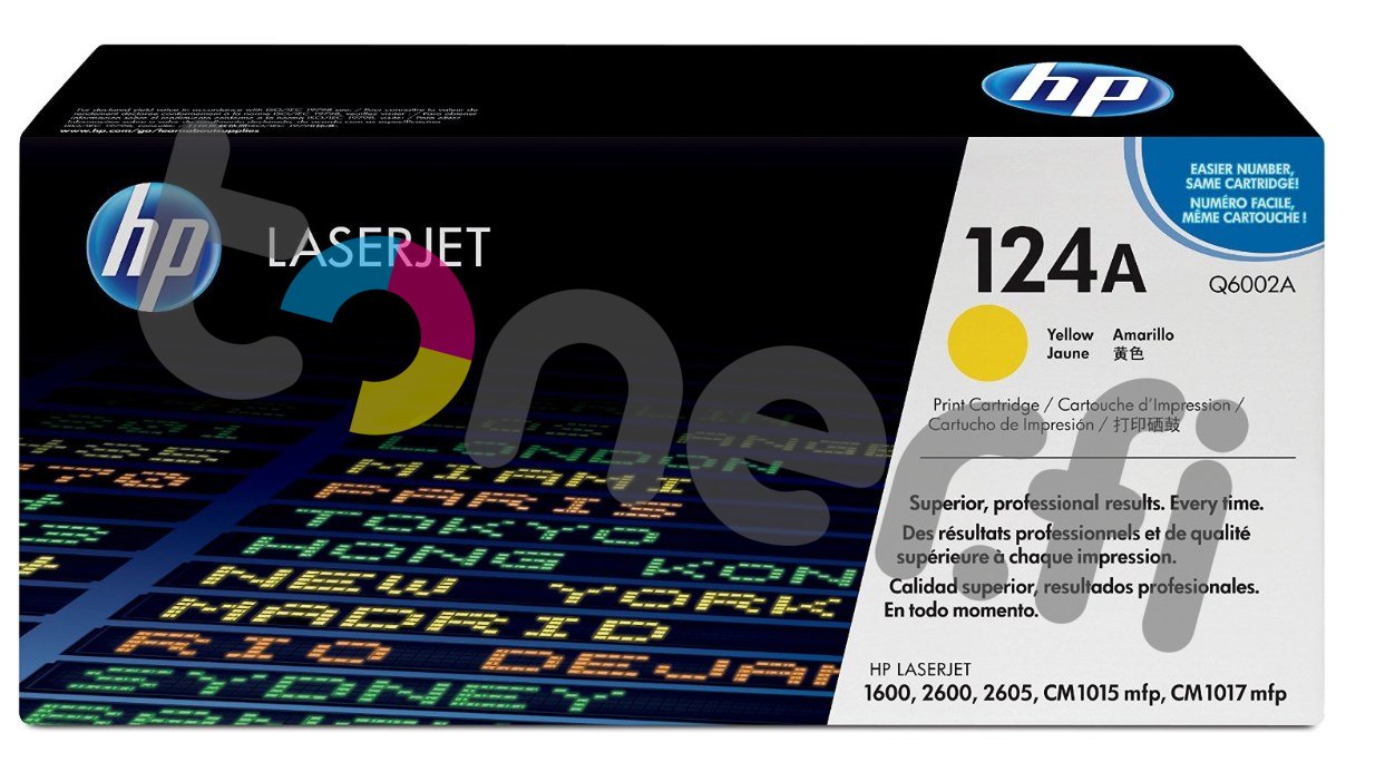 HP Q6002A Värikasetti Keltainen 124A