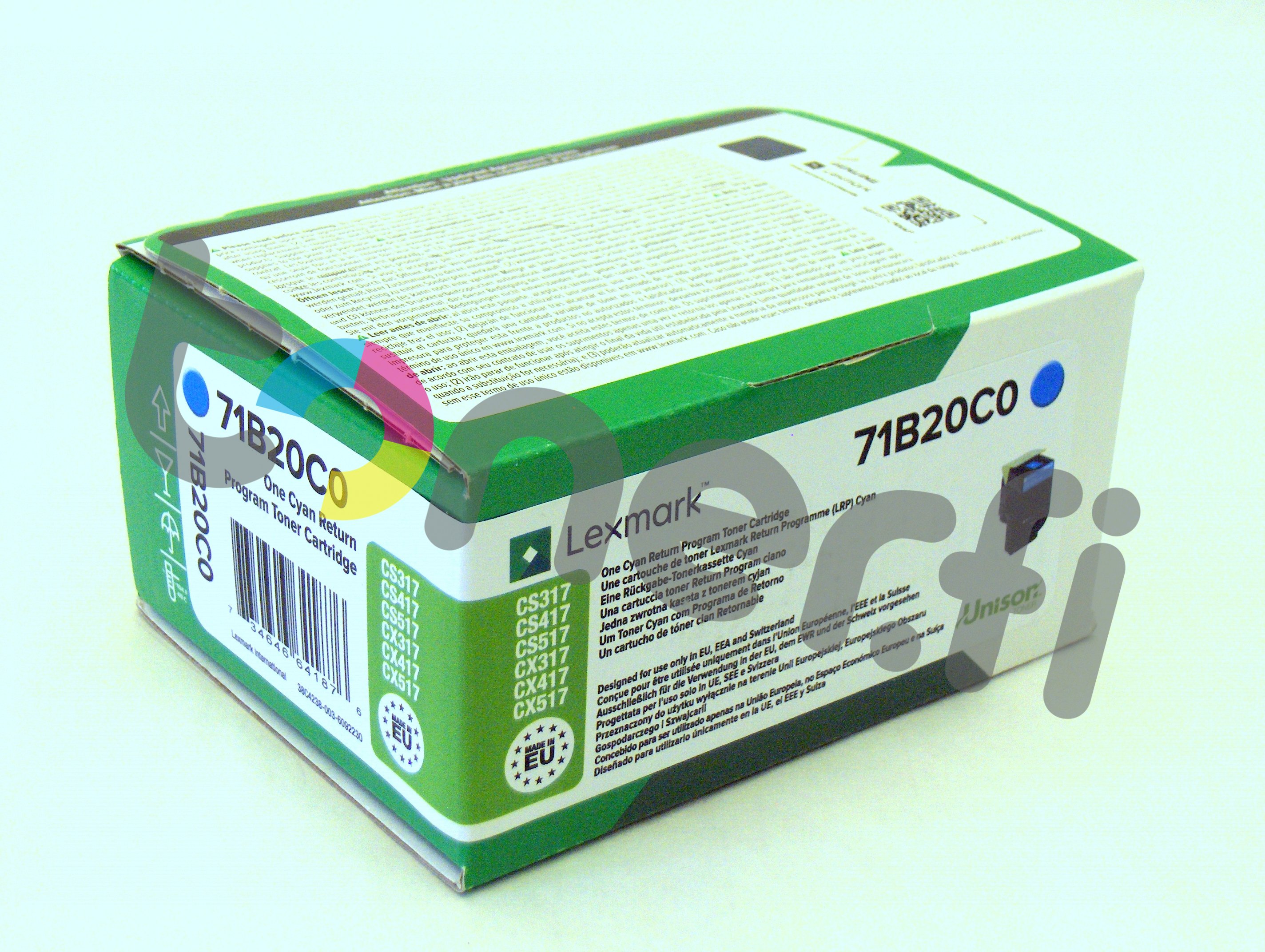 Lexmark CS317 Värikasetti Sininen 71B20C0