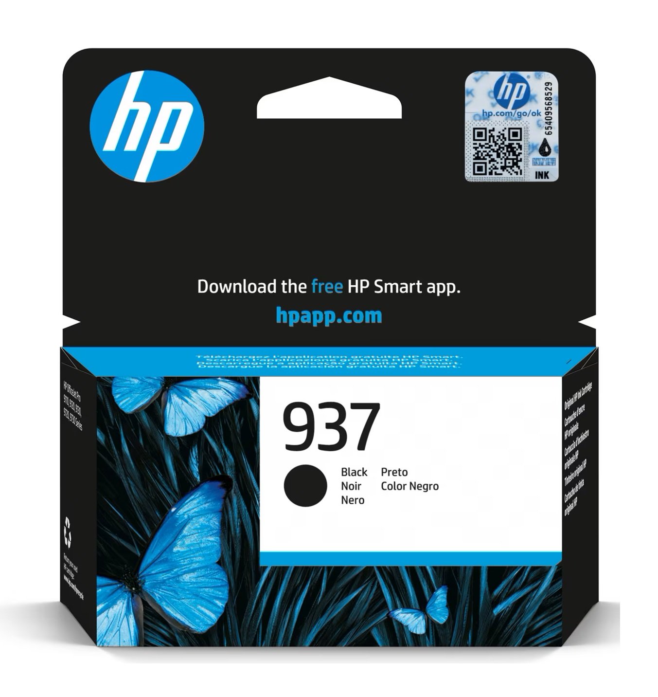 HP 937 Musta Muste N:o 4S6W5NE 