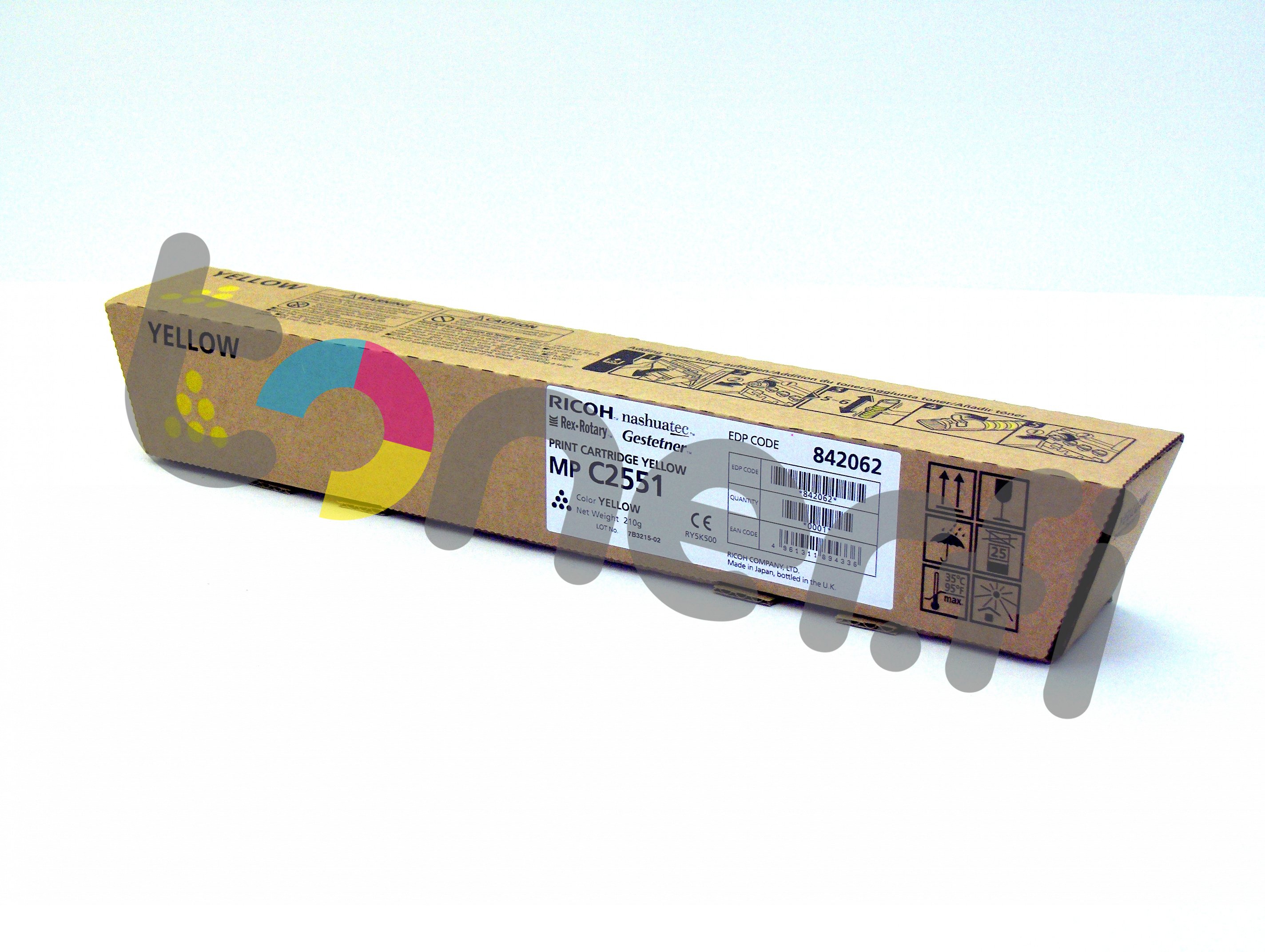 Ricoh MP C2551HE Värikasetti Keltainen