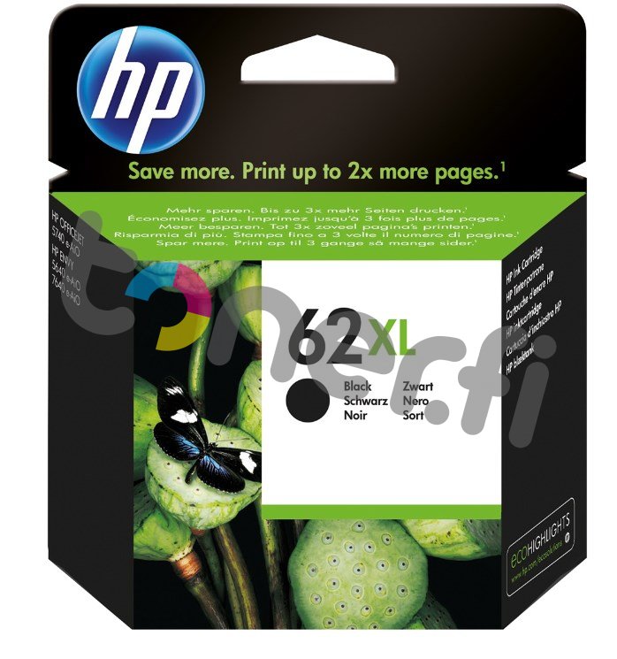 HP C2P05AE Musta Muste N:o 62XL