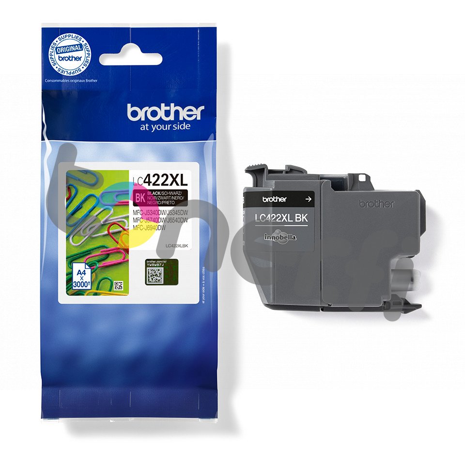 Brother LC422XL BK Muste Musta